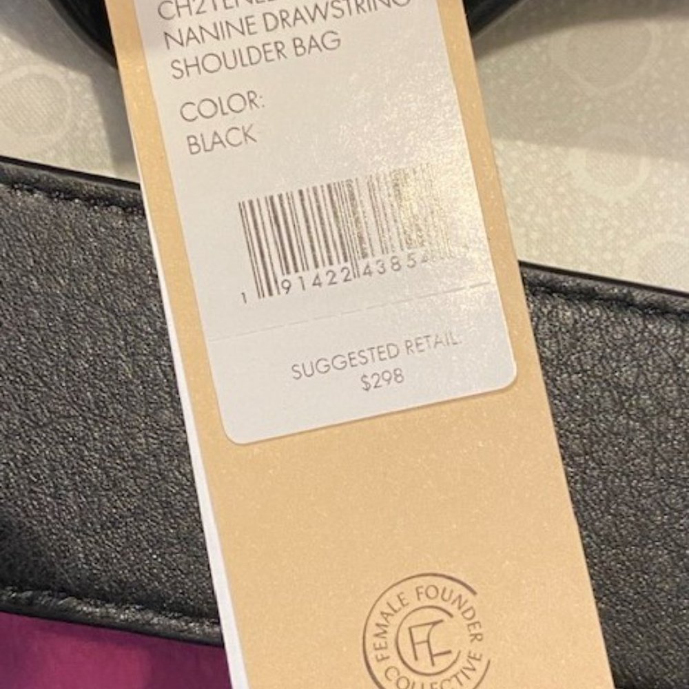 REBECCA MINKOFF BLACK LEATHER NANINE STUDDED SHOULDER BAG - Picture 6 of 8